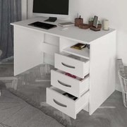 Γραφείο εργασίας Eldoris Megapap χρώμα λευκό 120x60x75εκ.