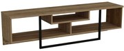 Έπιπλο Τηλεόρασης Asal 875ZNA3051 149,4x35,2x40,2cm Walnut-Black