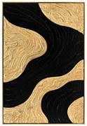Πίνακας τοίχου 3D SEDIMENT C4548.02 με Κορνίζα Μπέζ - Χειροποίητα σχέδια 62x4,5Χ92Υεκ. 62x4.5x92 εκ.