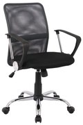 BF2009 Πολυθρόνα Γραφείου Mesh Ανθρακί  - Μαύρο  58x60x91/101cm [-Ανθρακί-, -Μαύρο-] [-Ύφασμα Mesh-] ΕΟ516,7