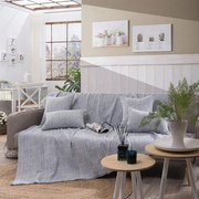 Ριχτάρι Belluno 05 Blue Teoran Διθέσιο 180x250cm Βαμβάκι-Πολυέστερ