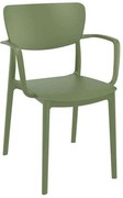 Πολυθρόνα Liza Olive Green 54X53X82εκ. Siesta 20.0414