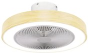 ESTIA 06-30179 ΑΝΕΜΙΣΤΗΡΑΣ ΟΡΟΦΗΣ HALO FLOW 50cm 15w ΜΕ CCT LED ΦΩΤΙΣΜΟ 45W &amp; ΤΗΛΕΧΕΙΡΙΣΤΗΡΙΟ ΟΨΗ ΞΥΛΟΥ
