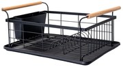 Estia 01-12885 Στεγνωτήρας Νεροχύτη Μεταλλικός 44x32x20cm, Μαύρο