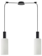 Φωτιστικό Οροφής SE21-BL-4-BL2-GL3 ADEPT TUBE Black Pendant White Glass+ - 51W - 100W - 77-8564