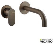 Μπαταρία Νιπτήρα Εντοιχισμού 2 Οπών Armando Vicario Slim Tuscany Brass 500045-541