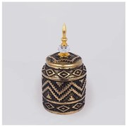 Βάζο Κεραμικό Μαύρο-Χρυσό 15x15x28.3cm 752-20357 Estheti-752-20357-Μαύρο-Χρυσό 752-20357