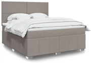 ΚΡΕΒΑΤΙ BOXSPRING ΜΕ ΣΤΡΩΜΑ TAUPE 180X200 ΕΚ. ΥΦΑΣΜΑΤΙΝΟ 3294044