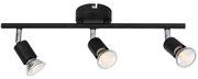 Φωτιστικό Spot Luminairies MC634BK3 Black Μέταλλο