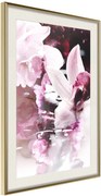 Αφίσα - Flowers on the Water - 40x60 - Χρυσό - Με πασπαρτού