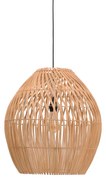 Φωτιστικό οροφής Irden Inart rattan σε φυσική απόχρωση Φ50x40εκ