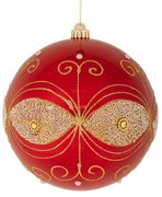 Χριστουγεννιάτικη Μπάλα Πλαστική Περλέ Κόκκινη 15εκ. iliadis 90964