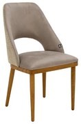 Καρέκλα τραπεζαρίας Castel Fylliana Mπεζ 50x56x93εκ. 2αδα 50x56x93 εκ.
