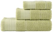 Πετσέτες Μπάνιου (Σετ 3τμχ) Nima Plush 480gsm Λαχανί