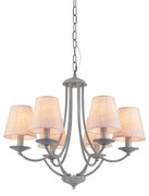 C119-6 ETNA PENDANT LAMP GREY PATINA&amp;WHITE SHADE 1E1