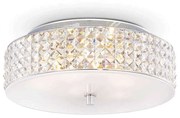 Φωτιστικό Οροφής-Πλαφονιέρα Roma 000657 40x13cm 6xG9 40W White Ideal Lux
