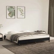 Σκελετός Κρεβατιού Χωρίς Στρώμα Μαύρο 160x200 εκ. Βελούδινο 346984