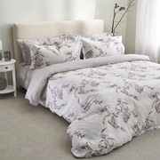 Σεντόνια Victoria-1 (Σετ 4τμχ) Grey Vesta Home Υπέρδιπλo 240x270cm 100% Βαμβακοσατέν