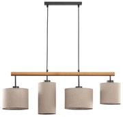 Φωτιστικό Οροφής - Ράγα 6108 4xΕ27 96x100cm Beige TK Lighting