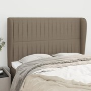 vidaXL Κεφαλάρι με Πτερύγια Taupe 147x23x118/128 εκ. Υφασμάτινο