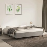 Σκελετός Κρεβατιού Χωρίς Στρώμα Αν. Γκρι 160x200 εκ. Βελούδινο 347330