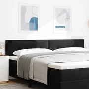 vidaXL LED Κεφαλάρι με Κουμπιά Μαύρο 100 εκ Βελούδο