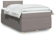 ΚΡΕΒΑΤΙ BOXSPRING ΜΕ ΣΤΡΩΜΑ TAUPE 120X190 ΕΚ. ΥΦΑΣΜΑΤΙΝΟ 3287399