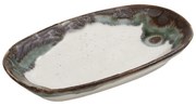 Πιατάκι Σερβιρίσματος Stoneware Reactive Green Essentials ESPIEL 19x10εκ. OWP113K6