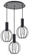 Φωτιστικό Οροφής Τρίφωτο Homelighting 77-8537 Black