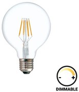 Λαμπτήρας LED G125 Bulb dimmable 8W E27 clear 12.5x12.5x17 εκ.