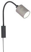 Απλίκα Φωτιστικό Τοίχου Μαύρο-Γκρι Maui 30394 Fischer Honsel-30394-Γκρι 30394