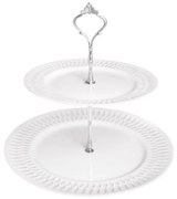 Ορντερβιέρα 2 Όροφη Πορσελάνης White PW43 Diamante Oriana Ferelli 27εκ.-20εκ. PRPW430011