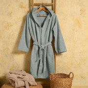 Μπουρνούζι Ενηλίκων Βαμβακερό Small Bloom Aqua Melinen 20003824