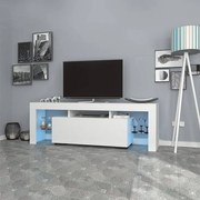 Έπιπλο Tηλεόρασης Stilo 123197 Με Φωτισμό Led 150x37x52cm White Μελαμίνη