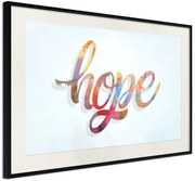 Αφίσα - Colourful Hope - 60x40 - Μαύρο - Με πασπαρτού