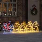 vidaXL LED Χριστουγεννιάτικη Διακόσμηση Πολύχρωμο 69 x 79 εκ PVC