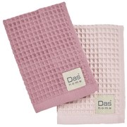 Ποτηρόπανα Πικέ (Σετ 2τμχ) Das Home Kitchen 0803 Pink-Nude