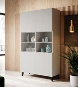 PAFOS Standing bookcase white/white DIOMMI CAMA-PAFOS-REGAL-BI/BI