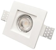 InLight Χωνευτό σποτ λευκό από γύψο 1XGU10 D:10cm (Χ0005)