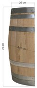 Tesias Βαρέλι μισό - διακοσμητικό - 76x26 Φ57-Tesias  TES-855