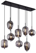 Κρεμαστό Φωτιστικό Ράγα Globo Lighting Blacky 15345-8 Μαύρο