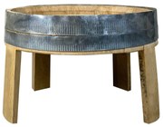 Tesias Τραπεζάκι παραλίας / κήπου από βαρέλι - Δ 40cm-Tesias  TES-1267