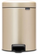 Brabantia 1003198 Καλαθάκι Μπάνιου NewIcon 5L, Metallic Gold