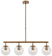 Φωτιστικό Οροφής - Ράγα Fazli 942FLG1193 70x15x43/87cm 4xE14 40W Gold Opviq