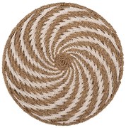 ΔΙΑΚΟΣΜΗΤΙΚΟ ΤΟΙΧΟΥ ΣΤΡΟΓΓΥΛΟ ΣΠΙΡΑΛ ΟΨΗ-SEAGRASS ΣΕ ΛΕΥΚΟ-ΦΥΣΙΚΟ ΧΡΩΜΑ Φ61x3εκ.