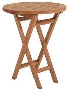 Τραπέζι Winston Fylliana Στρόγγυλο 70 εκ. Μασίφ Ξύλο Teak Φυσικό Φ70x75 εκ. 70x70x75 εκ.
