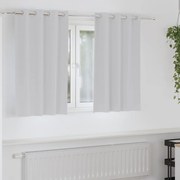 vidaXL Κουρτίνες 2 pcs Ανοιχτό Γκρι 140 x 140 cm Πολυεστέρας