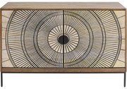 Μπουφές Eye Of The Tiger Ξύλο  Καφέ-Μπεζ  115x40x78εκ - Καφέ
