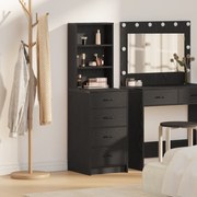 vidaXL Υψηλή ντουλάπα Μαύρη Δρυς 40x41x135 εκ Επεξεργασμένο Ξύλο