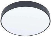 Φωτιστικό Οροφής-Πλαφονιέρα 98894 Zubieta-A Led Ø300 Black-White Eglo Metal, Plastic